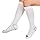 Anti Embolism Compression Stockings, Knee High Unisex Ted Hose Socks 15-20 mmHg Moderate Level (L)