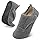 BARERUN Unisex Diabetic Slippers - Women's Edema Socks, Extra Wide Width, Grey 9.5-10 Women, 8-8.5 Men