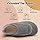 BARERUN Unisex Diabetic Slippers - Women's Edema Socks, Extra Wide Width, Grey 9.5-10 Women, 8-8.5 Men