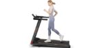 DeerRun Treadmills for Home, 3.5HP Folding Treadmill with Incline, 350 LBS Weight Capacity, Compact Portable Treadmill for Small Space Walking Jogging Running