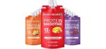 Designer Wellness Protein Smoothie, Real Fruit, 12g Protein, Low Carb, Zero Added Sugar, Gluten-Free, Non-GMO, No Artificial Colors or Flavors, Variety Pack, 12 Count