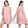 Deyeek Women's Adaptive Open Back Night Gown For Ladies Dressing Hospital Gowns for Women With Shoulder Snaps