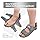 FitVille Diabetic Sandals for Men Wide Width with Arch Support, Men Diabetic Sandals Adjustable (Grey, 12W)
