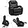 Flamaker Power Lift Recliner Chair PU Leather with Massage for Elderly Ergonomic Lounge Chair Classic Single Sofa with 2 Cup Holders Side Pockets Home Theater Seat (Leather, Light Black)