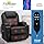 Flamaker Power Lift Recliner Chair PU Leather with Massage for Elderly Ergonomic Lounge Chair Classic Single Sofa with 2 Cup Holders Side Pockets Home Theater Seat (Leather, Light Black)
