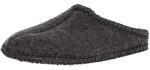 HAFLINGER Alaska AS Unisex Classic Slippers, Grey, 39EU