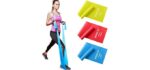 Hoocan Resistance Band for Working Out Exercise Bands Workout Bands Stretch Bands Elastic Bands for Exercise with 3 Resistance Levels