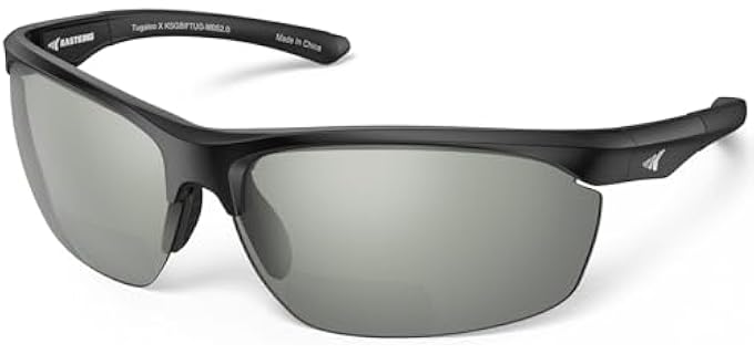 KastKing Tugaloo Semi-Rimless Bifocal Polarized Reader Sunglasses, Bi-focal x1.5 x2.0 x2.5 Magnifications, UV Protection