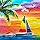 Large Piece 300 Piece Puzzle for Adults Seniors and Kids - Seaside Relaxation - Sunset Lighthouse Beach Chair