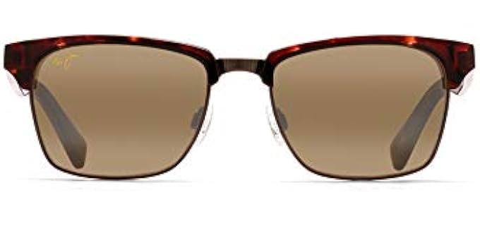 Maui Jim Men's and Women's Kawika Polarized Classic Reading Sunglasses, Tortoise with Antique Gold/HCL® Bronze, Medium, +2.5