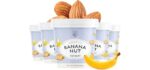Mylk Labs Banana Nut Protein Oatmeal Cups, Whole Grain, Low Sugar, High Fiber Breakfast with Superfoods, Quick & Easy, On the Go, Instant Oatmeal, Rolled Oats, Gluten Free, Vegan, Nut Free, 6 Pack