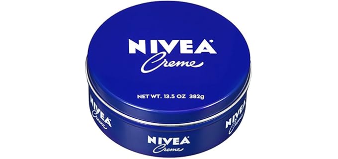 NIVEA Creme Body, Face and Hand Moisturizing Cream for All Skin Types, Rich Body Moisturizer with Provitamin B5, 13.5 Oz Tin