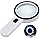 Nazano Magnifying Glass with 12 LED Lights, 30X Double Glass Lens Handheld Illuminated Magnifier Reading Magnifying Glass with for Seniors Read, Coins, Stamps, Map, Inspection, Macular Degeneration