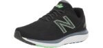 New Balance mens 680 V7 Running Shoe 10.5 X-Wide Black/Vibrant Spring