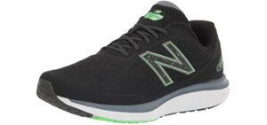 New Balance mens 680 V7 Running Shoe 10.5 X-Wide Black/Vibrant Spring