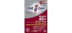 One A Day Proactive 65+, Mens & Womens Multivitamin, Supplement with Vitamin A, C, D, and Zinc to Support Bone Health & Cell Health, Calcium, Folic Acid, Tablet 150 Count