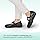 Orthofeet Women's Orthopedic Black Leather Celina Mary Jane Shoes, Size 10 Wide