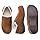 Powerstep Men's Archwear, House Shoes, Orthotic Slippers with Arch Support, Plantar Fasciitis Pain Relief, Brown/Ivory, 8