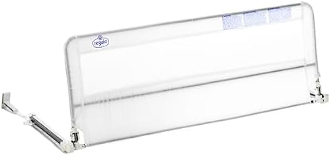 Regalo Hideaway 54-Inch Extra Long Bed Rail Guard, with Reinforced Anchor Safety System