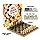 Regal Games - Reversible Wooden Board for Chess, Checkers & Tic-Tac-Toe - 24 Interlocking Wooden Checkers and 32 Standard Chess Pieces - for Age 8 to Adult for Family Fun