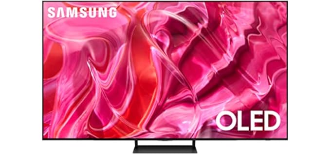 SAMSUNG 77-Inch Class OLED 4K S90C Series Quantum HDR, Dolby Atmos Object Tracking Sound Lite, Ultra Thin, Q-Symphony 3.0, Gaming Hub, Smart TV with Alexa Built-in (QN77S90C, 2023 Model)