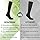 SONORAN Bamboo Viscose Compression Socks for Women & Men (3 Pairs) 15-20 mmHg Knee High Support for Nurses, Travel, Pregnant L/XL（Black&Gray&Dark Blue）