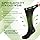 SONORAN Bamboo Viscose Compression Socks for Women & Men (3 Pairs) 15-20 mmHg Knee High Support for Nurses, Travel, Pregnant L/XL（Black&Gray&Dark Blue）