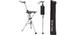 STEP2GOLD Ta-Da Chair, Portable Trekking Hiking Pole, Folding Walking Stick with Seat, Walking Cane with Chair, Foldable Chair, Lightweight Aluminum, Easy Carry and Storage, Anti-Slip (34.6