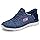 Skechers Women's Summits Hands-Free Slip-Ins – Memory Foam Insole, Heel Pillow, Vegan Materials Sneaker, Navy Purple, 8 Wide