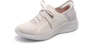 Skechers Women's Hands Free Slip-ins Ultra Flex 3.0-Brilliant Path Sneaker, Natural=NAT, 9