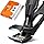 Toenail Clippers for Seniors Thick Toenails, Upgrade Angled Head Large Toe Nail Clippers for Men with Wide Jaw Opening, Sharp Heavy Duty Fingernail Clipper Cutter with Catcher Long Handle -Black