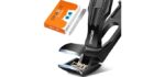 Toenail Clippers for Seniors Thick Toenails, Upgrade Angled Head Large Toe Nail Clippers for Men with Wide Jaw Opening, Sharp Heavy Duty Fingernail Clipper Cutter with Catcher Long Handle -Black