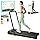 UREVO Smart 2-in-1 Folding Treadmill, Compact Walking Pad with Safety Handle, Plug and Play, Dual LED Display, Workout APP, Walking or Running for Home Office, Remote Included