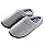 Unisex Memory Foam Slipper|Women's Cozy Slippers|Fuzzy Wool-Like Fleece House Shoes| Man's Indoor Outdoor Comfy Slippers (12 M US Women/10 US Man, Light Grey)