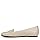Vionic Women's Hayes Skimmers Ballet Flat, Parchment Beige Leather, 7.5