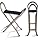 Walking Cane with Seat Folding Lightweight - Portable Walking Stick with Seat for Seniors, Seat Cane with Chair with 4 Non-Slip Legs & Comfortable Handle, 21” Cane Chair with 250 lb Weight Capacity