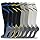 fenglaoda 8 Pairs Compression Socks for Men & Women 20-30 mmHg Knee High Nurse Pregnant Running Medical and Travel Athletic(L/XL,Multi01 )