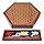 AMEROUS 12.5 inches Wooden Chinese Checkers Set with Storage Drawer - 60 Acrylic Marbles in 6 Colors - 12 Bonus Spare Marbles, Classic Strategy Family Board Game for Kids and Adults