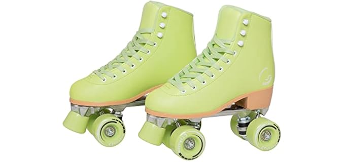 C SEVEN C7skates Cute Roller Skates for Girls and Adults (Matcha, Women's 9 / Men's 8)