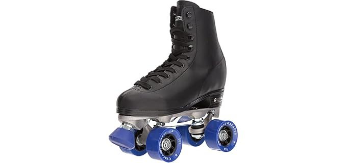 CHICAGO Skates Premium Black Quad Roller Skates for Boys and Men Beginners Classic Adjustable High-Top Design for Indoor or Outdoor Skates and Roller Derby