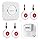 CallToU Caregiver Pager Wireless Call Button Smart Bell Alert System for Elderly Home Patient Seniors Nurse 4 Portable Waterproof Transmitters 1 Plugin Receiver
