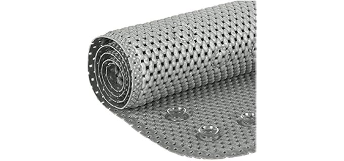 Deluxe Bathtub Mat Non Slip, Soft Foam Bath Mats for Bathroom Tub, Bathtub Mat with Drain Holes, Suction Cups- 36” X 17” - Dark Grey