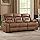 EBELLO Faux Leather Manual Reclining Sofa, 3 Seat Recliner Sofa Chair, Couch Furniture for Living Room, Furniture, Meeting Room, Brown (3 Seat Sofa)
