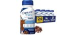Ensure Original Milk Chocolate Nutrition Shake With Fiber | Small Meal Replacement Shake | Ready to Drink | 9g Protein, 27 Vitamins and Minerals | 8 fl oz - 24 Pack