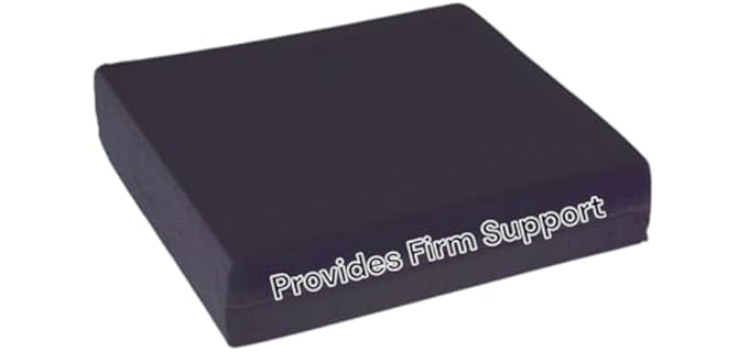 Essential Medical Supply Rehab 1 Foam Cushion - Extra Thick Seat Cushion for Office Chair, Wheelchair, and Car - Provides Additional Support and Pain Relief for Seniors - 18