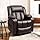 FLEXISPOT XL31 Power Lift Recliner Chair for Elderly, Electric Lift Chair with Massage & Heat, PU Leather Reclining Sofa w/Cup Holders, Side Pockets for Living Room Bedroom(Medium Size,Brown)