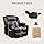 FLEXISPOT XL31 Power Lift Recliner Chair for Elderly, Electric Lift Chair with Massage & Heat, PU Leather Reclining Sofa w/Cup Holders, Side Pockets for Living Room Bedroom(Medium Size,Brown)
