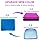 Gel Seat Cushion, Double Thick Egg Gel Cushion for Pressure Pain Relief, Breathable Wheelchair Cushion Chair Pads for Car Seat Office Chair (Violet)