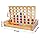 Glintoper Tic Tac Toe & 4 in a Row Table Games Set - Rustic Decor Wood Strategy Board Games for Families