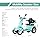 Heavy-Duty 4 Wheel Mobility Scooters for Seniors Adults 800W 3-Speed Travel Long Range Electric Battery Powered Scooter Medical Mobility Weight Capacity (14-Green)